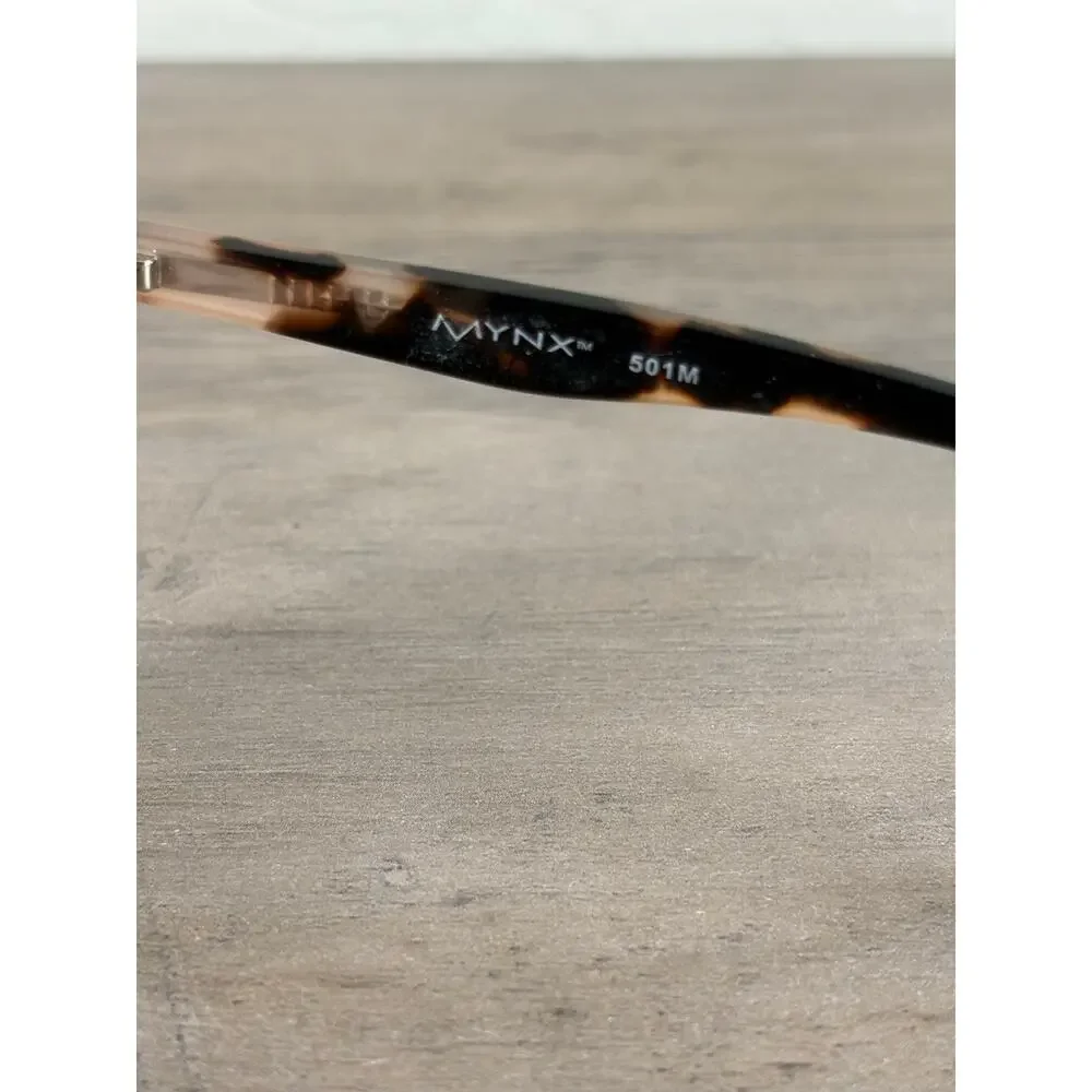 MYNX 501M  Zyloware 077 Brown Pink Women's Eyeglass Frames‎ EUC